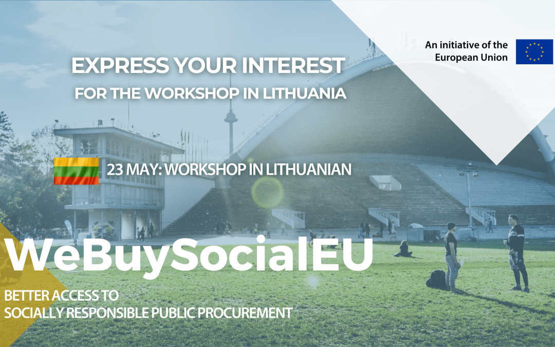 WeBuySocialEU training workshop on socially responsible public procurement in Lithuania