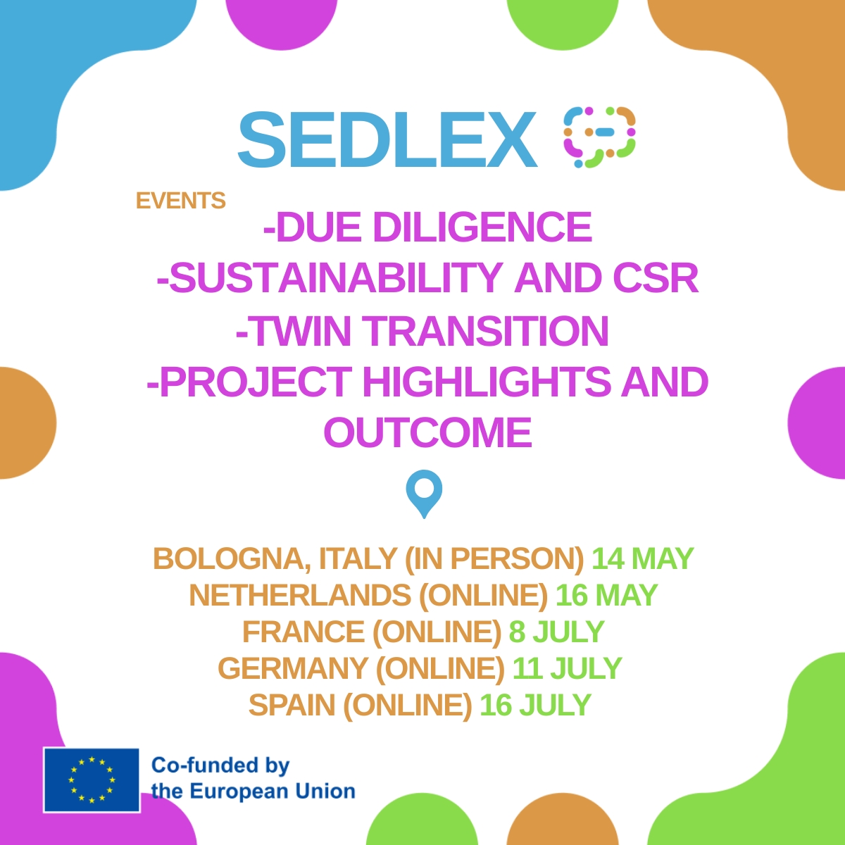 New agenda sedlex